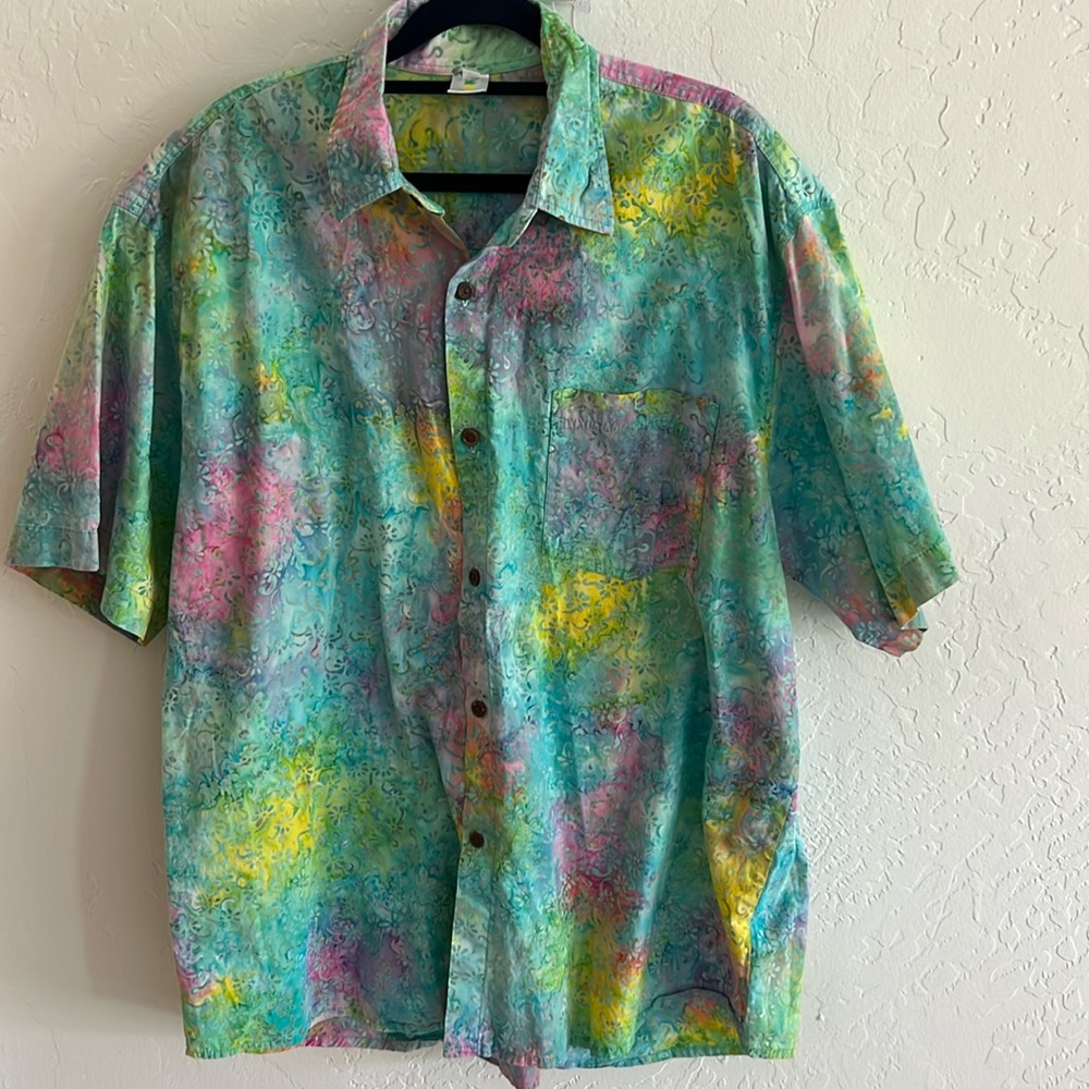 Island Vibe tropical shirt  XL
